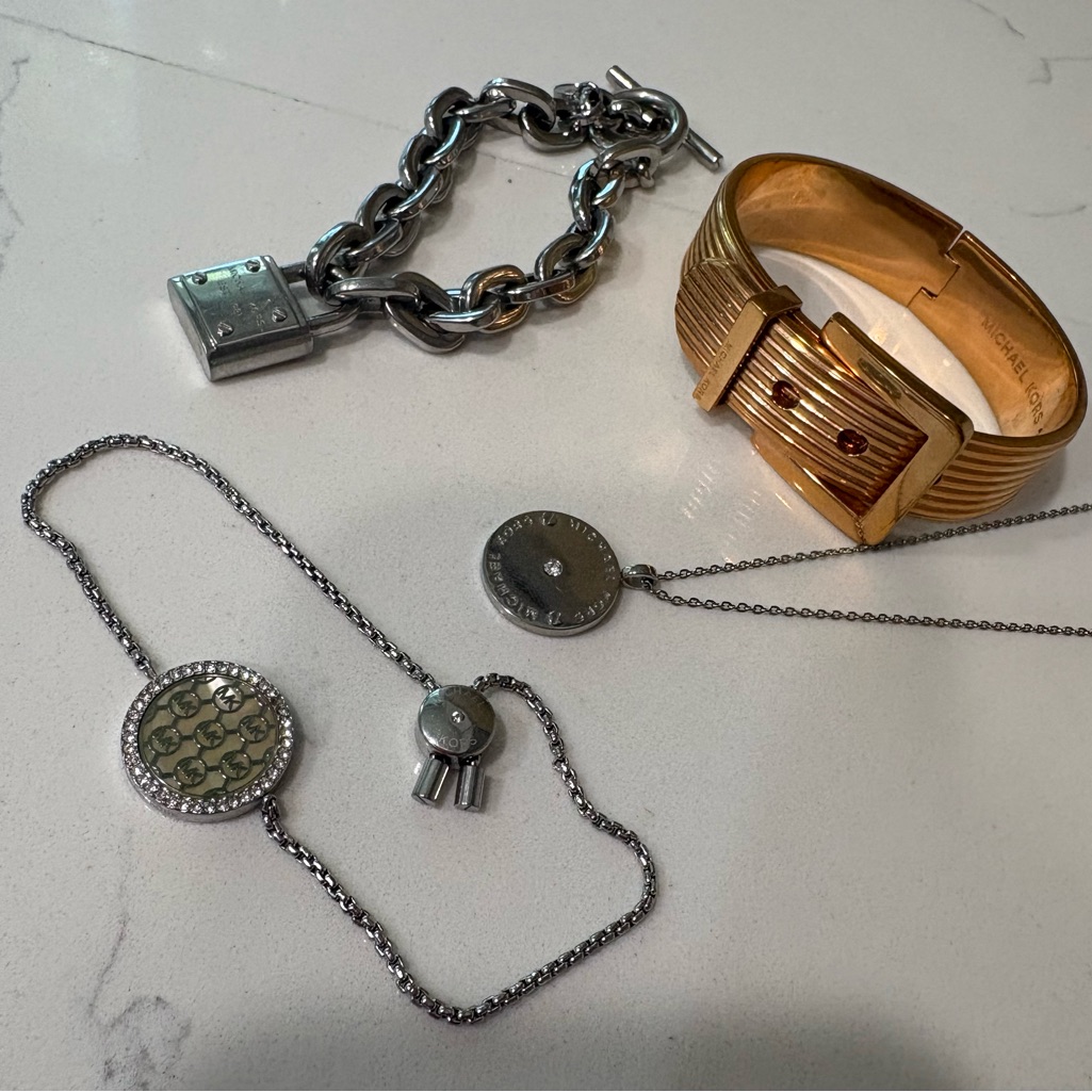 Michael Kors Bracelet Necklace Bundle 70$